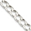 Sterling Silver 6.75mm Flat Open Curb Chain Necklace