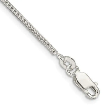 Sterling Silver 1.45mm Diamond-cut Round Franco Chain Bracelet - Larson Jewelers