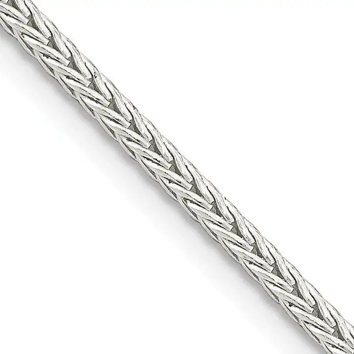 Sterling Silver 2mm Diamond-cut Round Franco Chain Necklace - Larson Jewelers