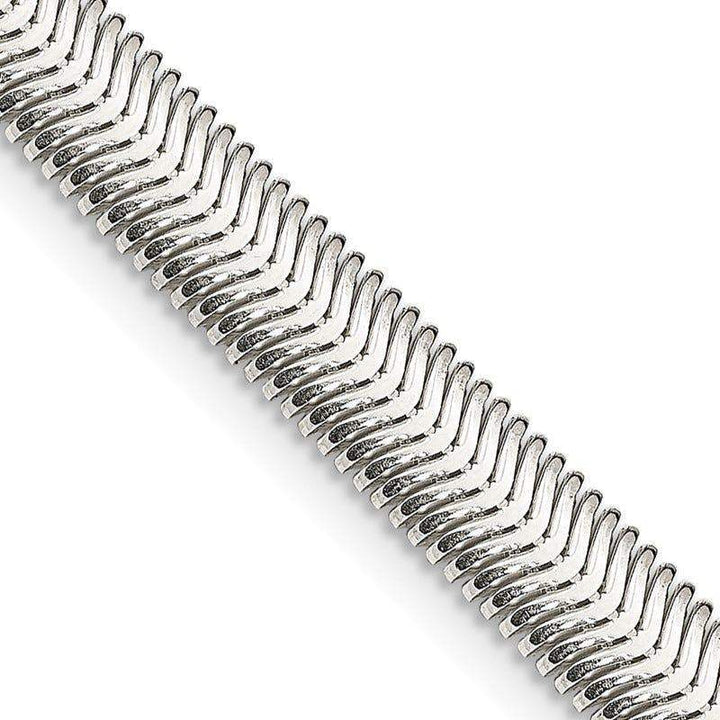 Sterling Silver 6.25mm Flat Oval Snake Chain Necklace - Larson Jewelers