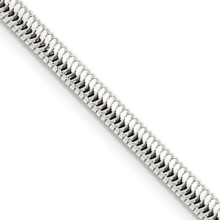 Sterling Silver 3.5mm 6-sided Oval Snake Chain Necklace - Larson Jewelers