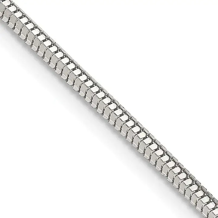 Sterling Silver 2mm Diamond-cut Snake Chain Necklace - Larson Jewelers