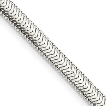 Sterling Silver 4.2mm Flat Oval Snake Chain Necklace - Larson Jewelers