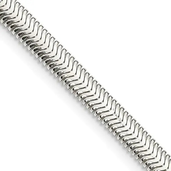 Sterling Silver 4.2mm Flat Oval Snake Chain Necklace - Larson Jewelers