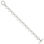 Sterling Silver Heart and Circle Link Bracelet - Larson Jewelers