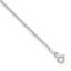 Sterling Silver 1.5mm Rolo 9in Plus 1in ext. Chain Anklet