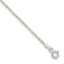 Sterling Silver 1.3mm Singapore 10in Plus 1in ext. Chain Anklet