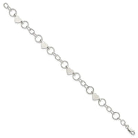 Sterling Silver Heart Bracelet - Larson Jewelers