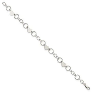 Sterling Silver Heart Bracelet - Larson Jewelers