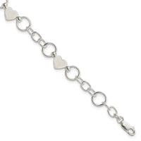 Sterling Silver Heart Bracelet - Larson Jewelers