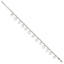 Sterling Silver 8 in Plus 1in Ext Polished Heart Anklet - Larson Jewelers