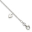 Sterling Silver Heart Dangle Anklet - Larson Jewelers