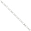 Sterling Silver Oval Link w/Hearts Bracelet - Larson Jewelers