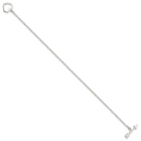 Sterling Silver Polished Heart with Arrow 7.5in Toggle Bracelet - Larson Jewelers