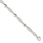 Sterling Silver Fancy Heart Link Bracelet - Larson Jewelers