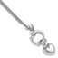 Sterling Silver Rhod-plated Polished Puff Heart Dangle 6.5in Bracelet - Larson Jewelers