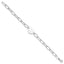 Sterling Silver Rhodium-plated Heart Open Link 7.25in Bracelet - Larson Jewelers