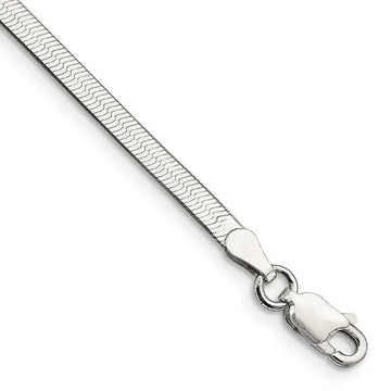 Sterling Silver 3mm Magic Herringbone Chain Bracelet - Larson Jewelers
