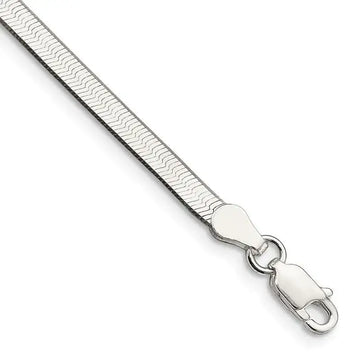 Sterling Silver 3.25mm Magic Herringbone Chain Bracelet - Larson Jewelers