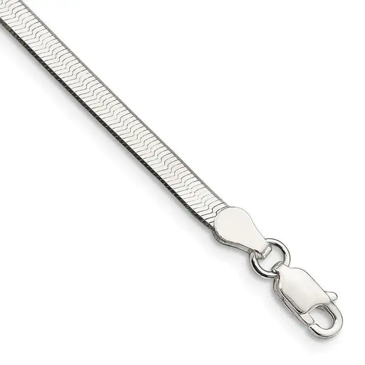 Sterling Silver 3.25mm Magic Herringbone Chain Bracelet - Larson Jewelers