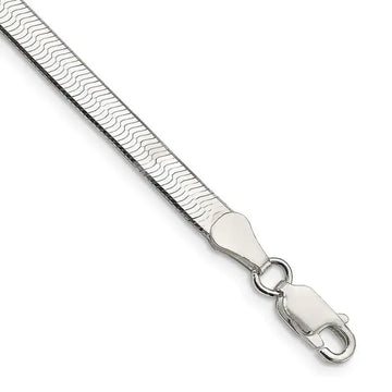 Sterling Silver 4.5mm Magic Herringbone Chain Bracelet - Larson Jewelers
