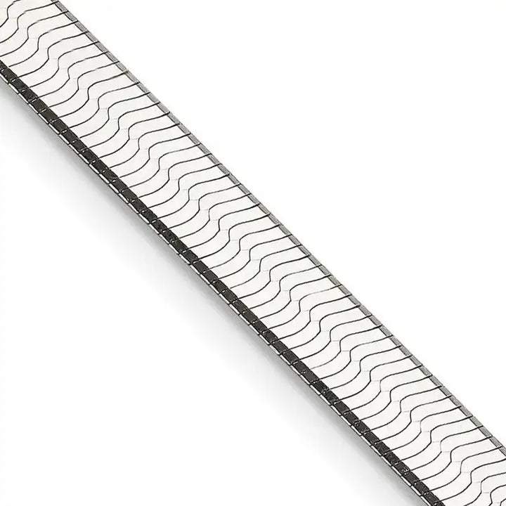 Sterling Silver 4.5mm Magic Herringbone Chain Necklace - Larson Jewelers
