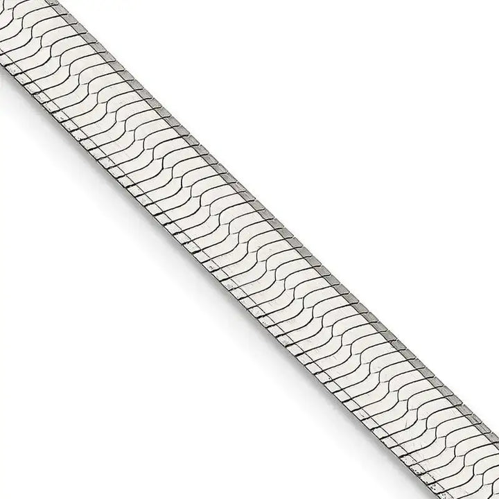 Sterling Silver 5.25mm Magic Herringbone Chain Necklace - Larson Jewelers