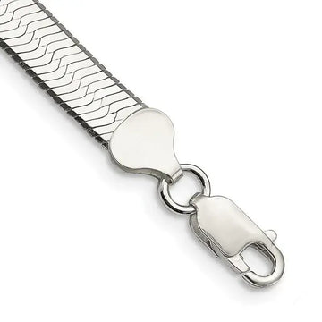 Sterling Silver 7mm Magic Herringbone Chain Bracelet - Larson Jewelers