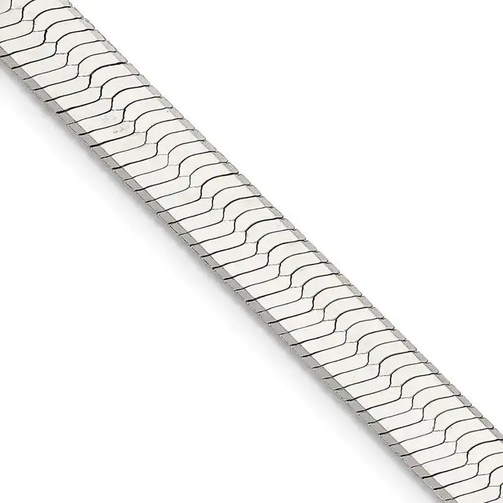 Sterling Silver 8mm Magic Herringbone Chain Necklace - Larson Jewelers