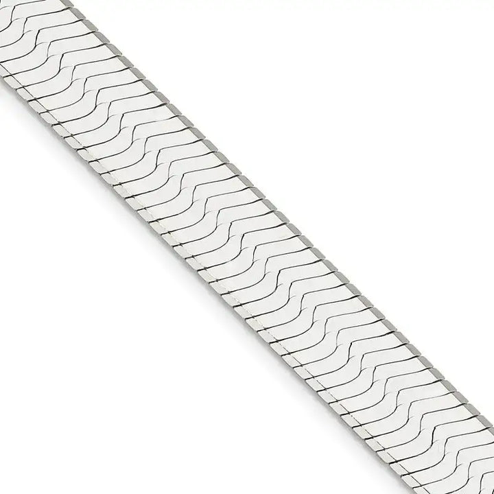 Sterling Silver 10.5mm Magic Herringbone Chain Necklace - Larson Jewelers