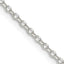 Sterling Silver 1.75mm Diamond-cut Cable Chain Necklace w/2in ext.