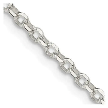 Sterling Silver 2.5mm Diamond-cut Cable Chain Necklace w/2in ext. - Larson Jewelers