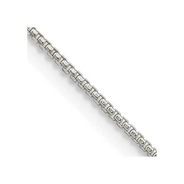 Sterling Silver 1mm Round Box Chain Necklace w/2in ext. - Larson Jewelers