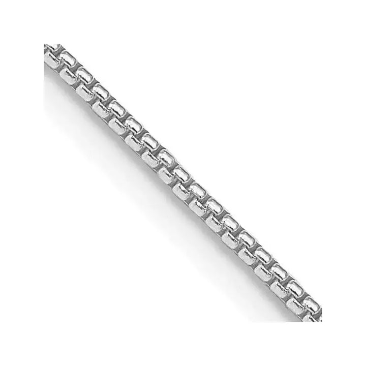 Sterling Silver Rhodium-plated 1.25mm Round Box Chain Necklace - Larson Jewelers
