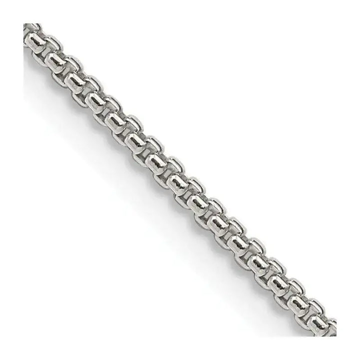 Sterling Silver 1.5mm Round Box Chain Necklace - Larson Jewelers