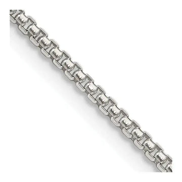 Sterling Silver 1.75mm Round Box Chain Necklace - Larson Jewelers