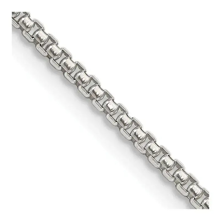 Sterling Silver 1.75mm Round Box Chain Necklace - Larson Jewelers