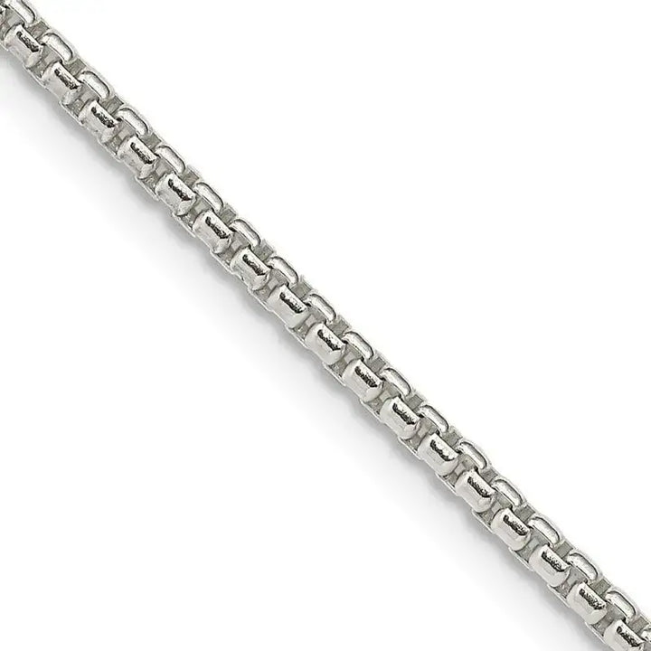 Sterling Silver 2mm Round Box Chain Necklace - Larson Jewelers