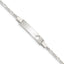 Sterling Silver Baby ID with Cut-out Heart Bracelet - Larson Jewelers