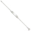 Sterling Silver Baby ID with Cut-out Heart Bracelet - Larson Jewelers