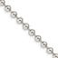 Sterling Silver 4mm Beaded Chain Necklace