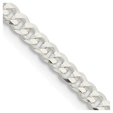 Sterling Silver 3.15mm Flat Curb Chain Necklace - Larson Jewelers