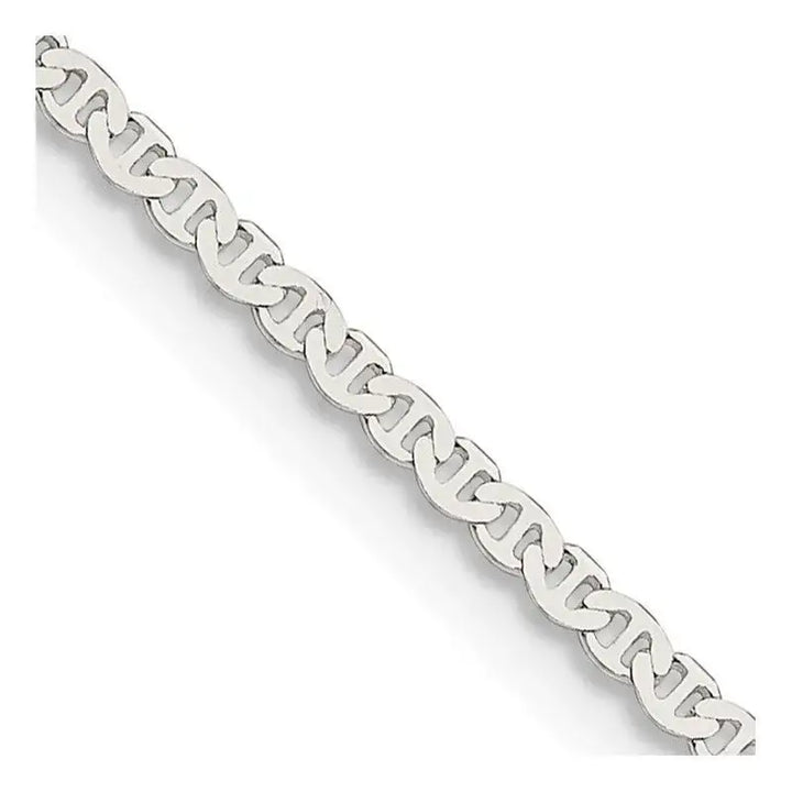 Sterling Silver 1.85mm Flat Anchor Chain Necklace - Larson Jewelers
