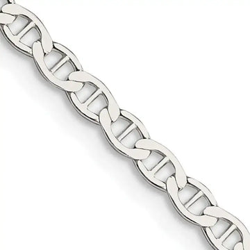 Sterling Silver 3.1mm Flat Anchor Chain Necklace - Larson Jewelers