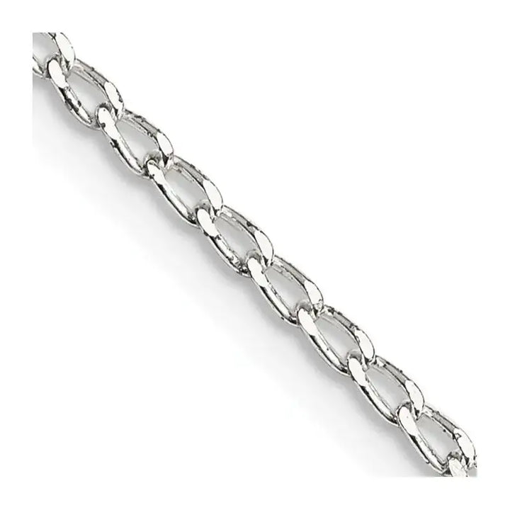 Sterling Silver 1.5mm Open Elongated Link Chain Necklace - Larson Jewelers