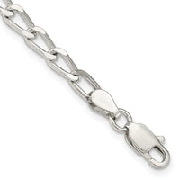 Bracelet chaîne à maillons allongés ouverts en argent sterling de 4,3 mm