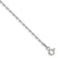 Sterling Silver Polished and D/C 1.75mm Marine Link Chain Bracelet