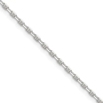 Sterling Silver Polished and D/C 1.75mm Marine Link Chain Necklace - Larson Jewelers