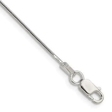 Sterling Silver Polished 0.9mm Octagonal Snake Chain Necklace - Larson Jewelers