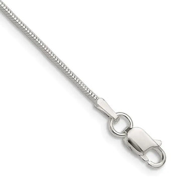 Sterling Silver Polished 1mm Octagonal Snake Chain Necklace - Larson Jewelers